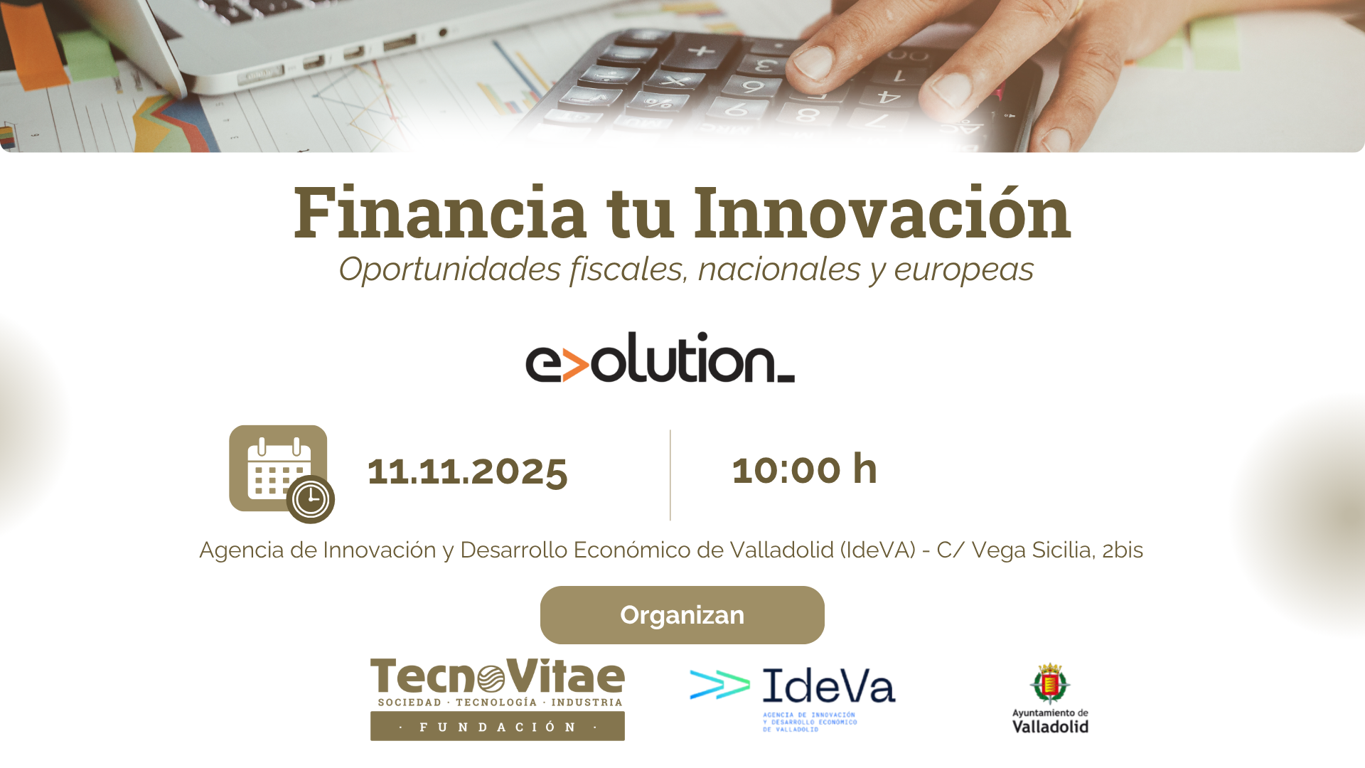 Jornada “Financia tu innovación: oportunidades fiscales, nacionales y europeas”