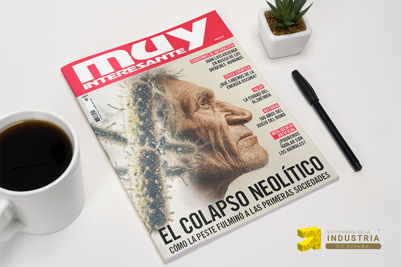 La revista Muy Interesante, galardonada en la categoría de Comunicación en los VIII Premios de la Industria en España