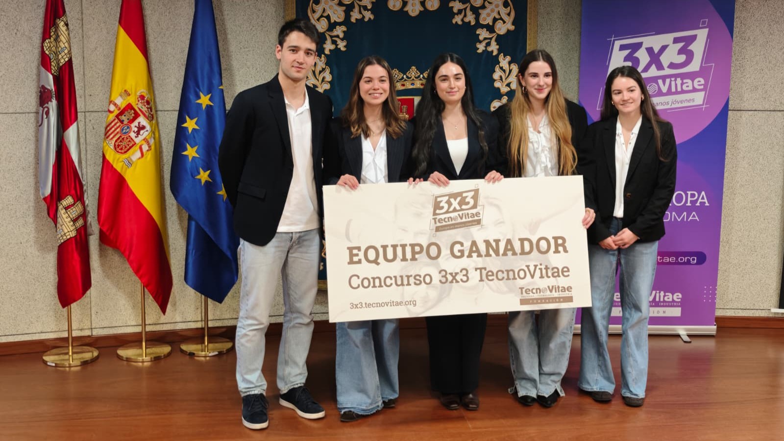 El equipo OneHealthEU, de la Universidad de Valladolid, gana la primera edición del concurso 3×3 TecnoVitae