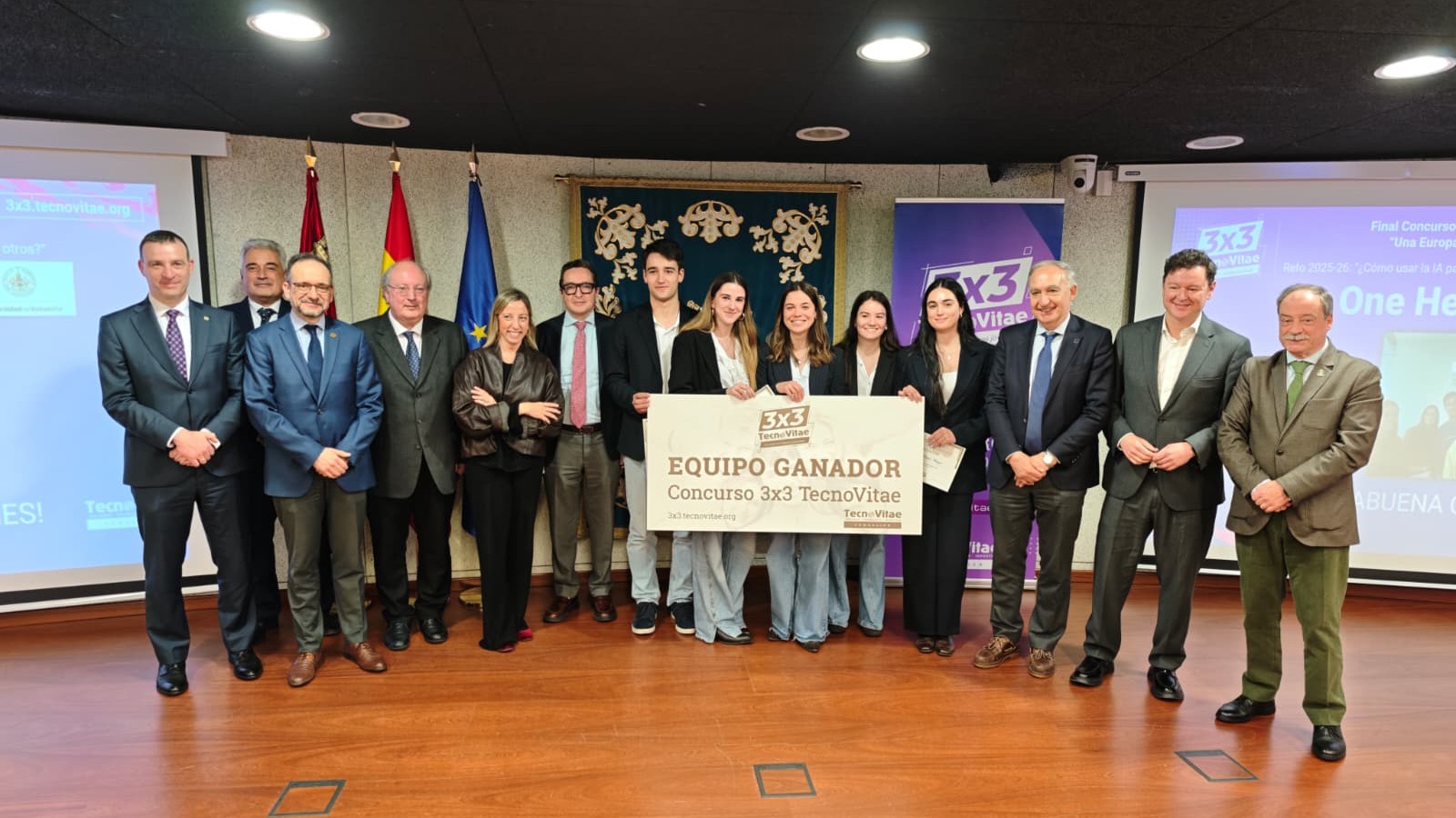 El equipo OneHealthEU, de la Universidad de Valladolid, gana la primera edición del concurso 3×3 TecnoVitae