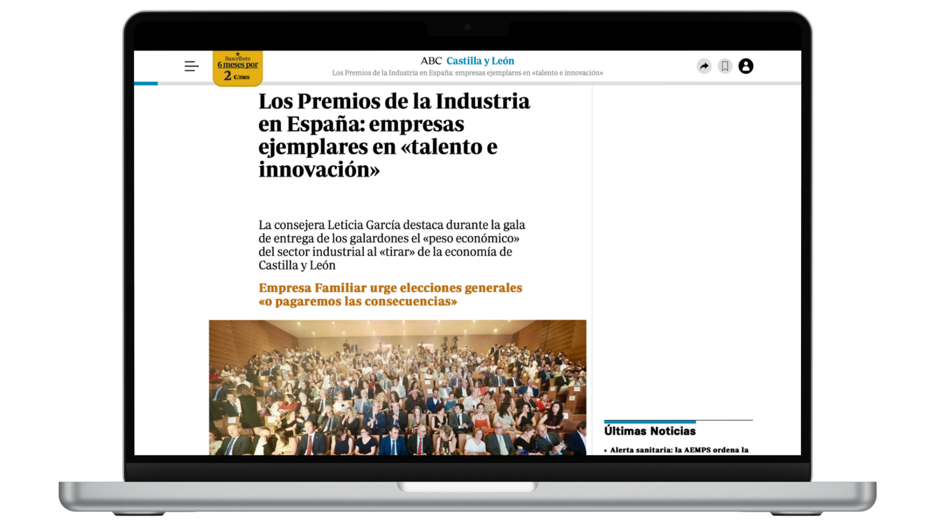 Medios VIII Premios de la Industria en España