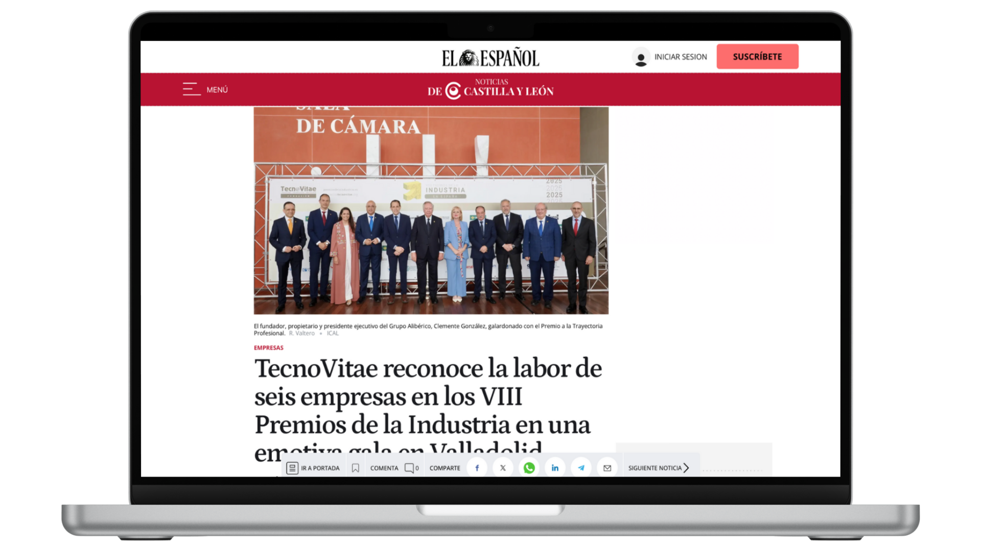 Medios VIII Premios de la Industria en España