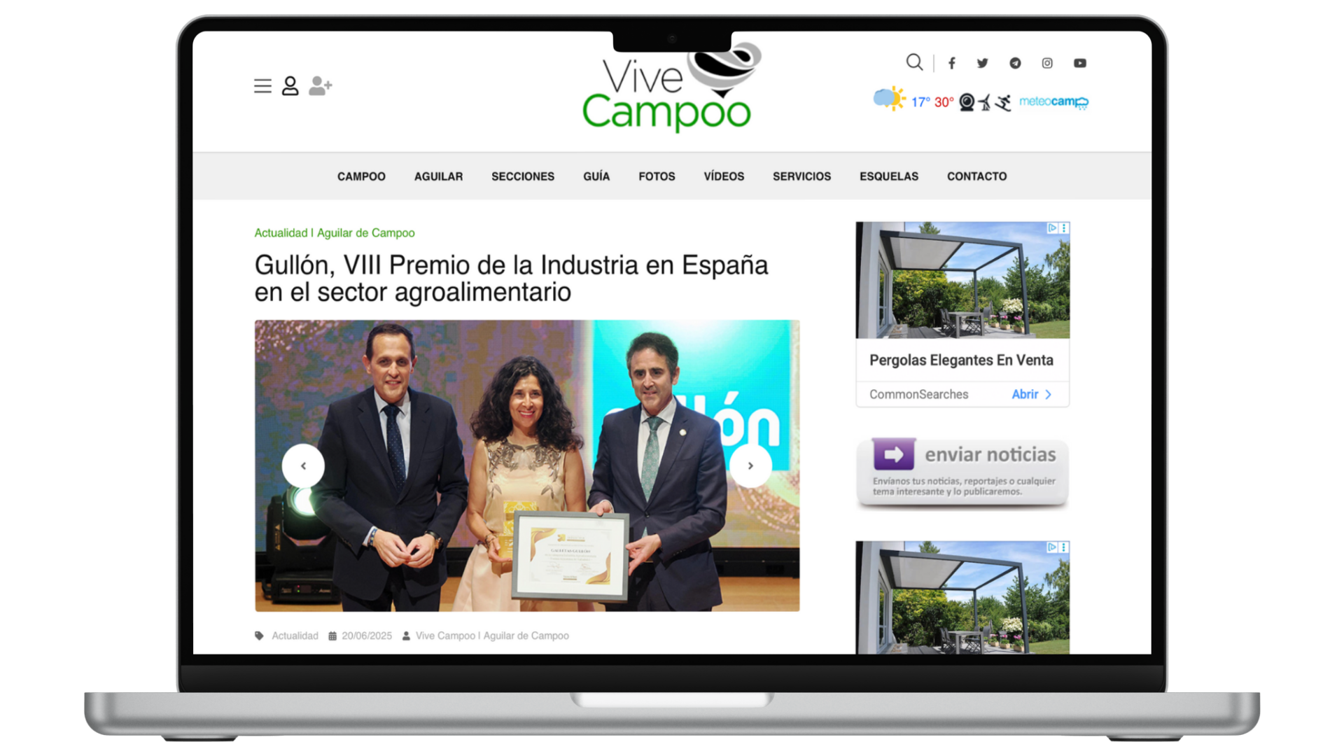 Medios VIII Premios de la Industria en España