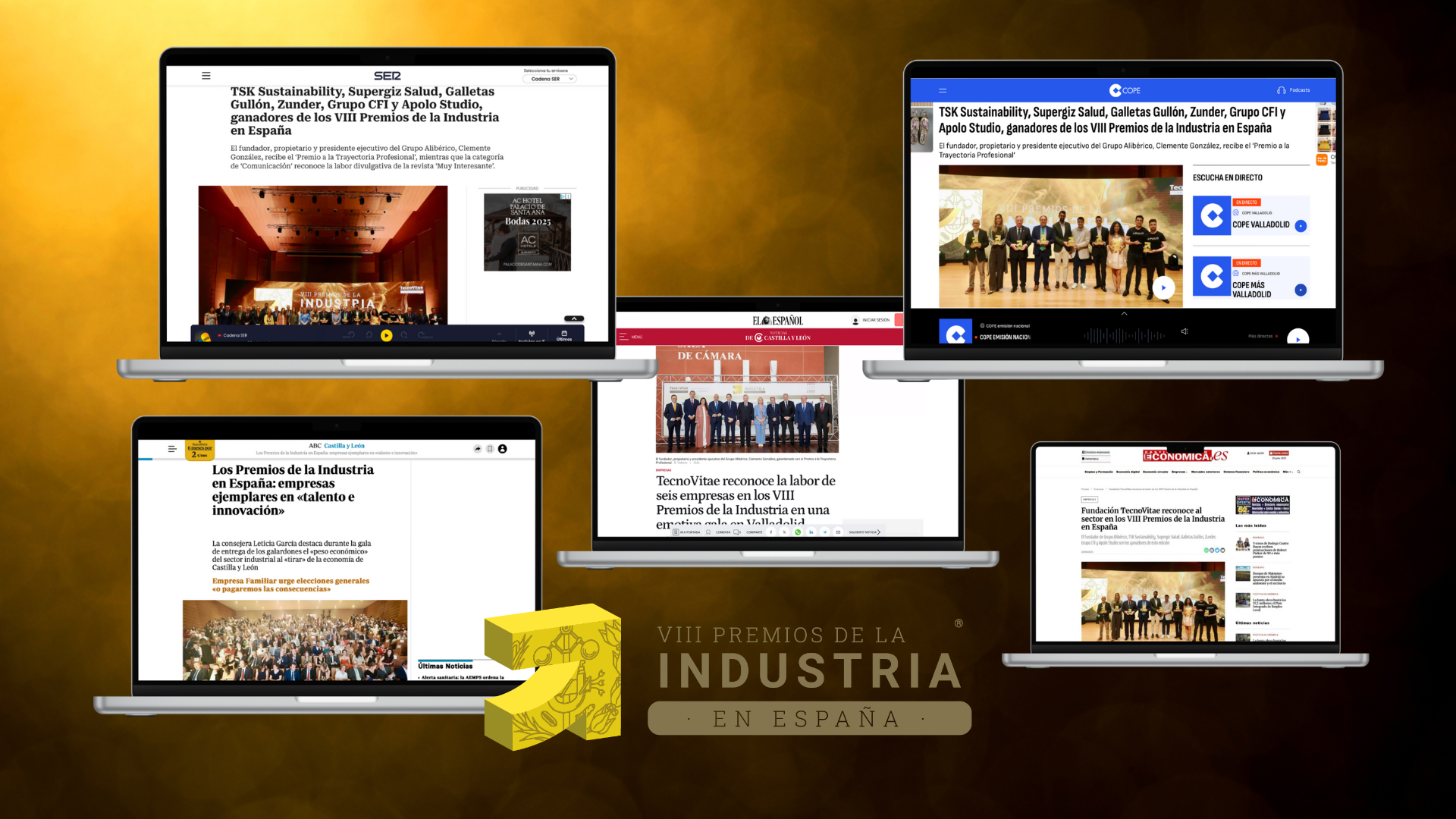 Medios VIII Premios de la Industria en España