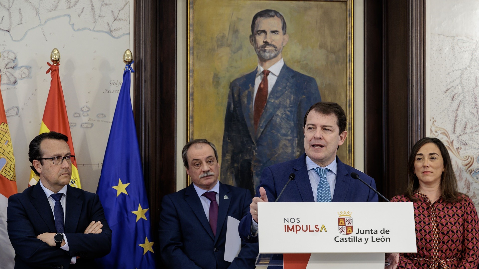 La Fundación TecnoVitae expone su compromiso con la sociedad ante el presidente de la Junta de Castilla y León